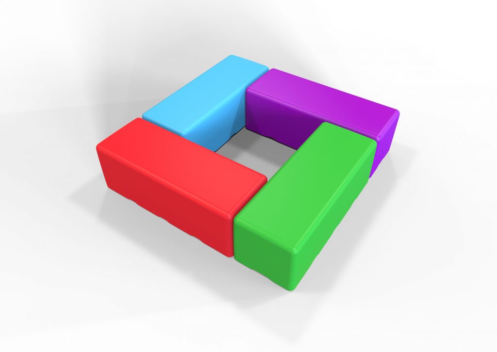 area of square is equal to dash time side