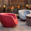 Tenjam Moon Chair – Red and Gray Granite