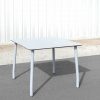 Tenjam 28in Height Outdoor Table with Dove Gray Top and Light Grey Legs