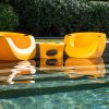 22102BXYE Moon – 2 chairs in pool with #22101T1YE Amped Table
