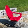 WOOCBASELGSEATRD–Woosah-Chair-Light-Gray-Base-and-Red-Seat—One-chair