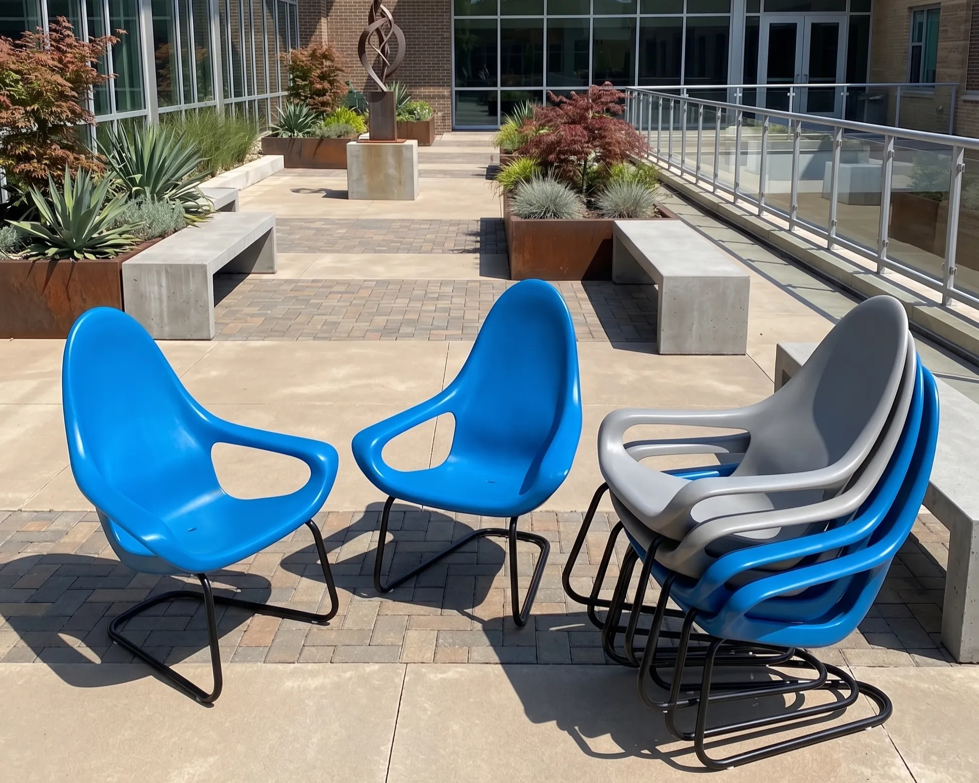 Woosah Stacking Lounge Chair by Tenjam