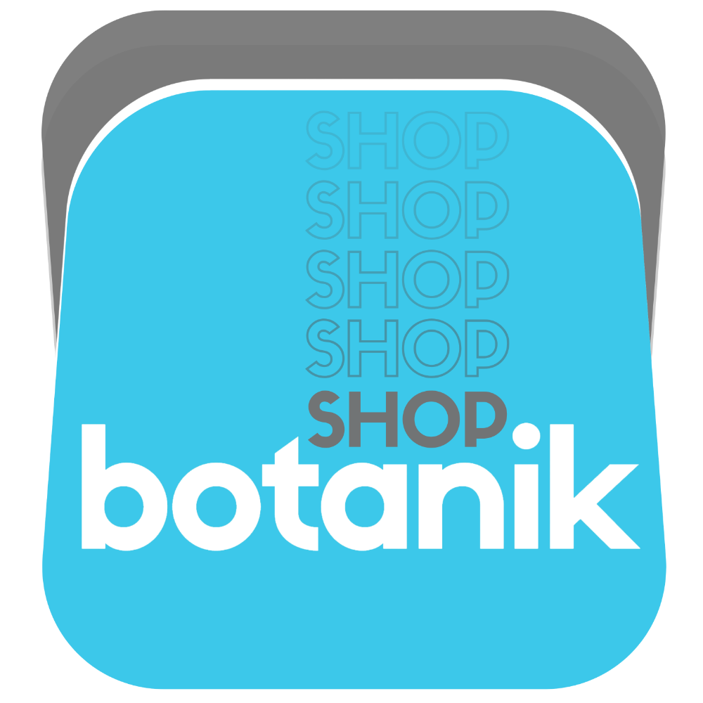 Blue Color Shop Botanik Brand Logo
