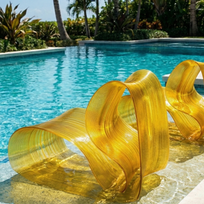 23101CH Baja Club Chair rendered in Crystal Honey - image 1 - actual product will vary in color